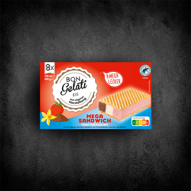 Bon Gelati Mega Sandwich Fürst Pückler Art