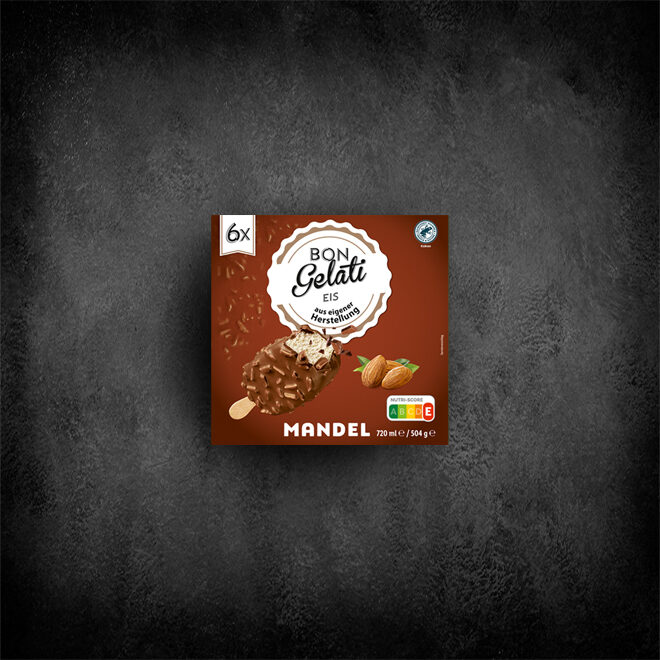 Bon Gelati Stieleis Mandel 6x120ml
