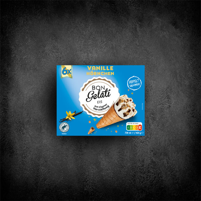 Bon Gelati Waffelhörnchen Vanille