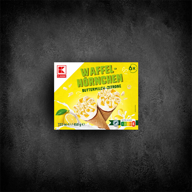 K-Classic Waffelhörnchen Buttermilch Zitrone
