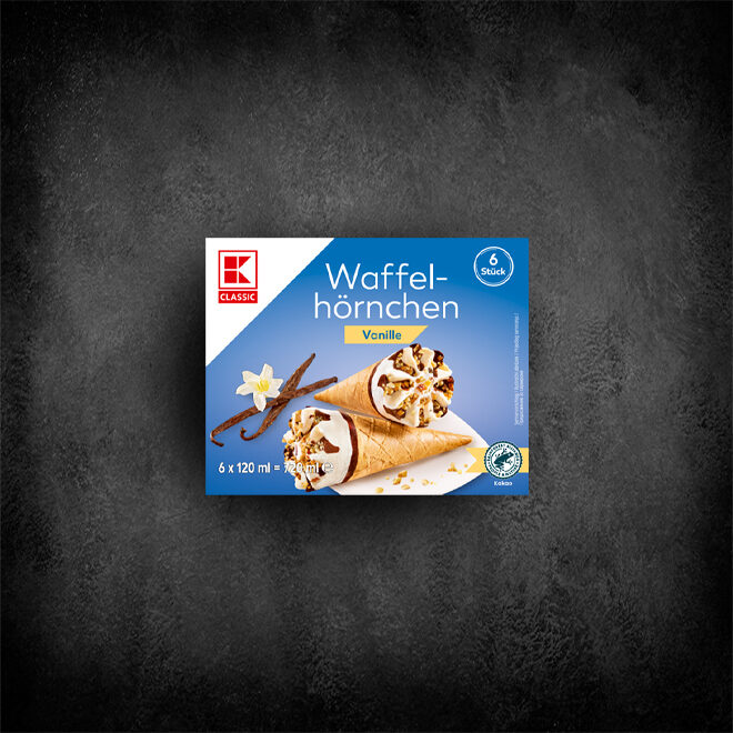 K-Classic Waffelhörnchen Vanille