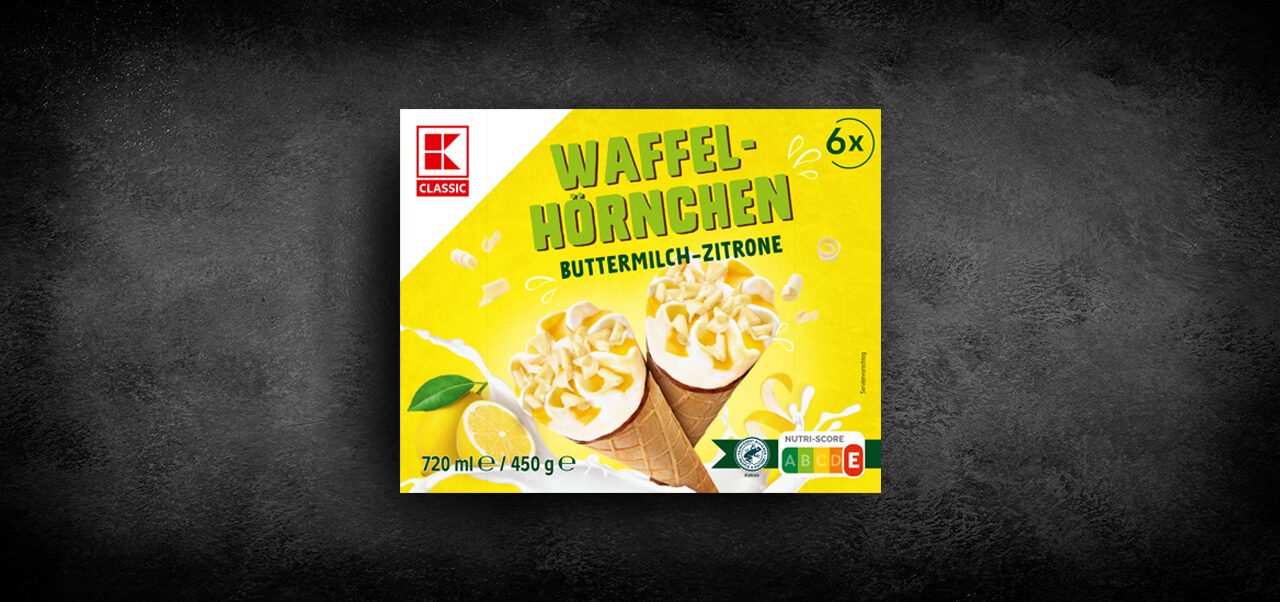 K-Classic Waffelhörnchen Buttermilch Zitrone