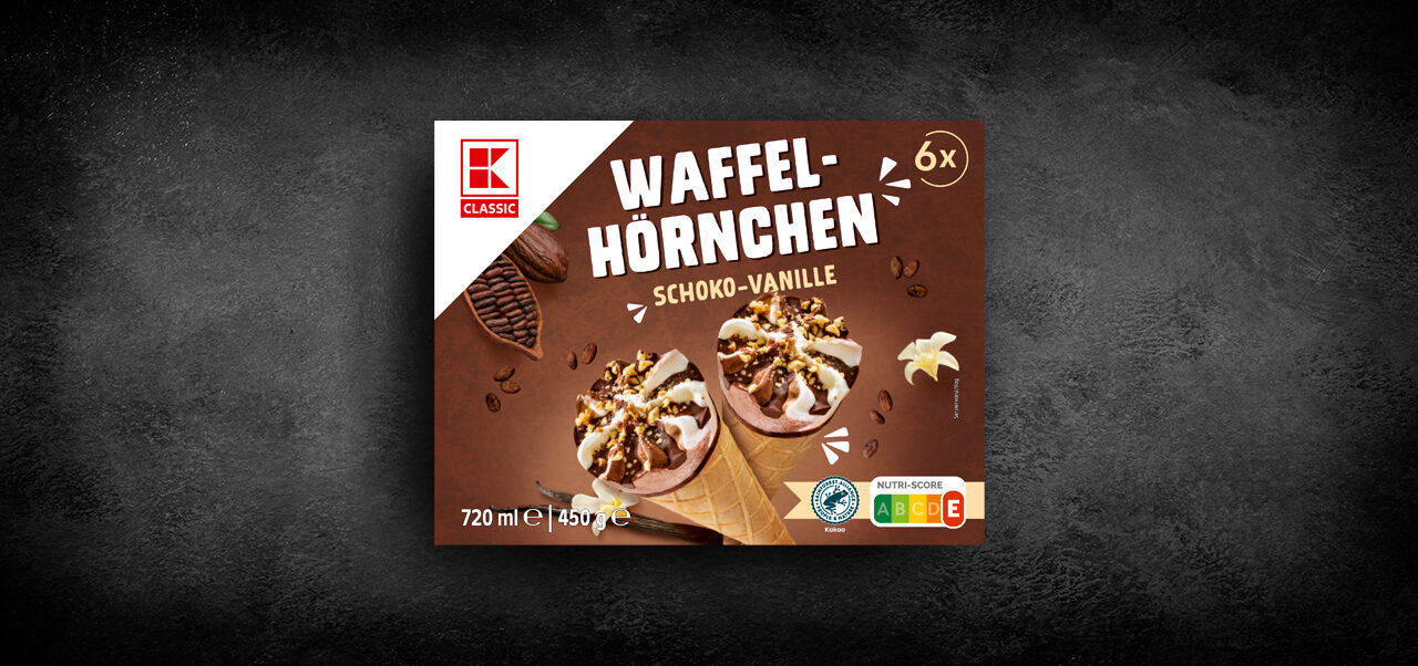 K-Classic Waffelhörnchen Schoko-Vanille