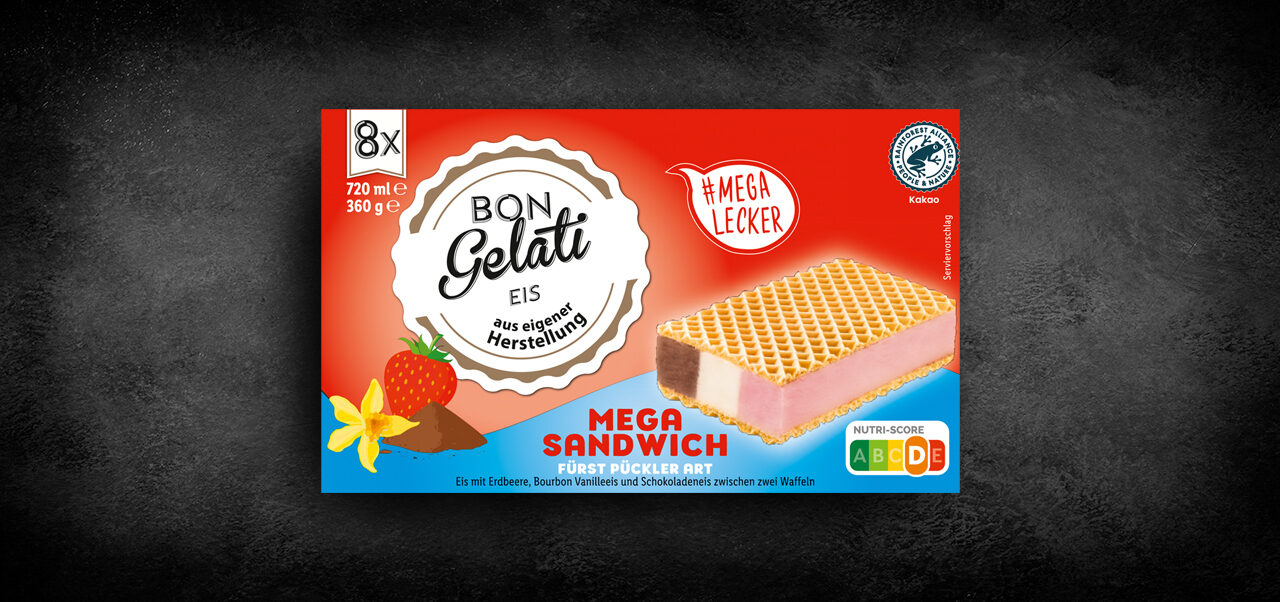 Bon Gelati Mega Sandwich Fürst Pückler Art